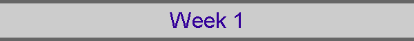 Week 1